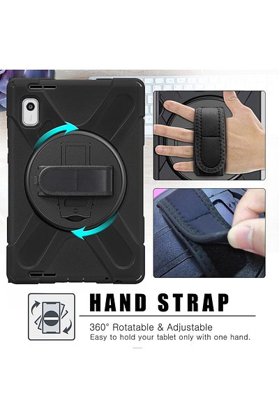 erorex . حافظة ProCase متينة لجهاز Lenovo Tab M9 مقاس 9 بوصات 2023 - أسود
