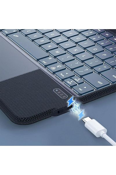 erorex حافظة لوحة مفاتيح BT الثورية للكمبيوتر اللوحي مقاس 10.9 بوصة مع إضاءة خلفية RGB لأجهزة الكمبيوتر اللوحية من الجيل العاشر