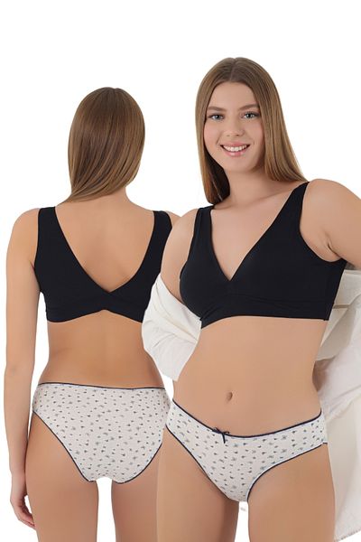 CNT Chiloți din bumbac cu model pentru femei, care oferă eleganță și confort împreună