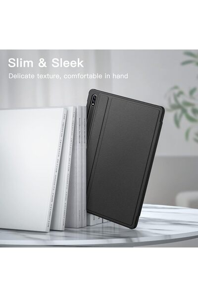 JETech Case for Samsung Galaxy Tab S8/S7 11-Inch with S Pen Holder, Slim Folio Stand (Black)