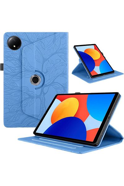 erorex جراب دوار من Fegishilly متوافق مع جهاز Xiaomi Redmi Pad SE مقاس 8.7 بوصة 2024 مصنوع من جلد البولي يوريثان 360 درجة