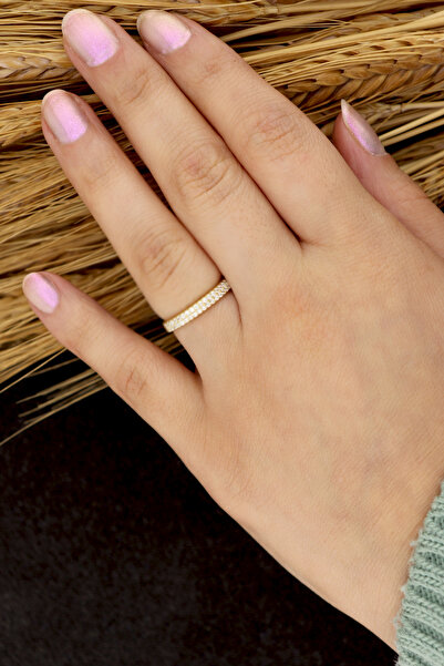 Silveranka 925 Ayar Gümüş Yarım Tur Alyans