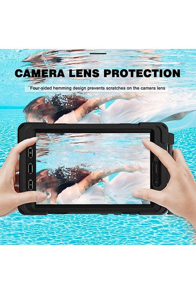 erorex Jectse Tablet Shockproof Case, 360 Degree Rotating Kickstand Adjustable Hand Strap Black Tablet