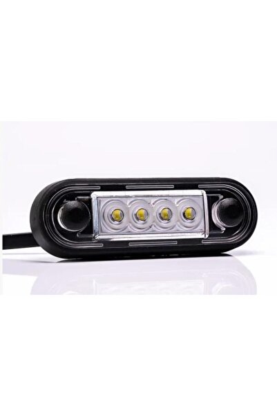 ylz Frıstom 12v-36v Parmak Lamba 4-ledli Kablolu (ŞEFFAF-KIRMIZI) (85*28 MM) E9