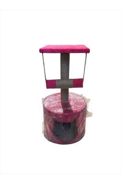 Pet Pretty Swing Cat Scratching House Pink / White Color