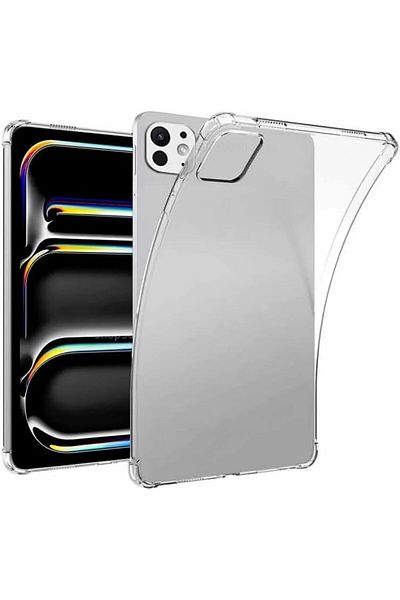 erorex حافظة FortuneMore شفافة متوافقة مع iPad Pro 11/13 بوصة 2024، غطاء TPU ناعم شفاف نحيف