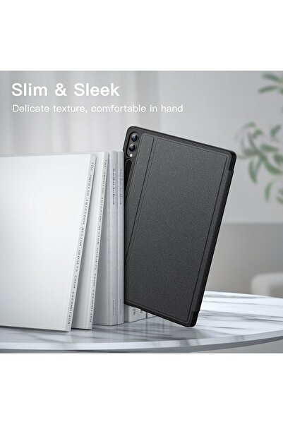 JETech Case for Samsung Galaxy Tab S10 Plus/S9 Plus 12.4" with S Pen Holder - Graphite Black