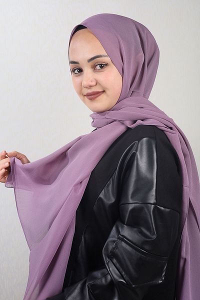 İpekal Silk Flat Color Chiffon Crinkle Shawl - Μοτίβο-01 - Χρώμα-06