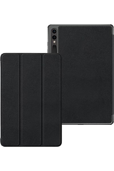erorex غطاء حماية من LOKEKE متوافق مع جهاز Galaxy Tab S9 Plus مقاس 12.4 بوصة، مصنوع من جلد البولي يوريثان مع حامل ثلاثي الطي