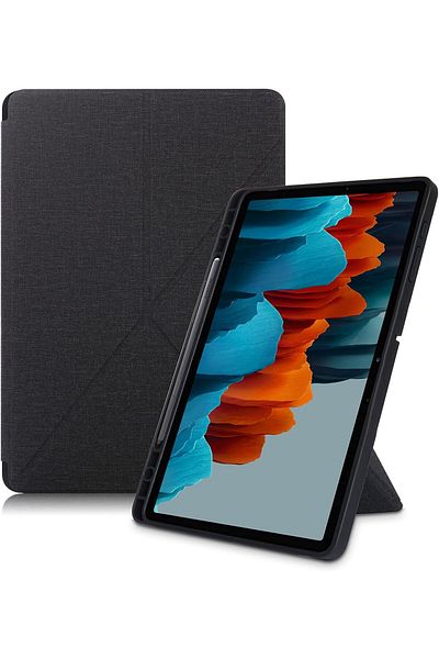 erorex جراب OIATROE لجهاز Samsung Galaxy Tab S7 FE مقاس 12.4 بوصة 2021، جراب جلدي PU ممتاز، مضاد للأوساخ ومضاد للصدمات
