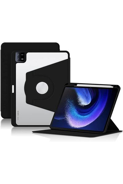 erorex غطاء فيجيشيلي متوافق مع جهاز Xiaomi Mi Pad 6 /Pad 6 Pro 2023 اللوحي القابل للدوران 360 درجة شفاف