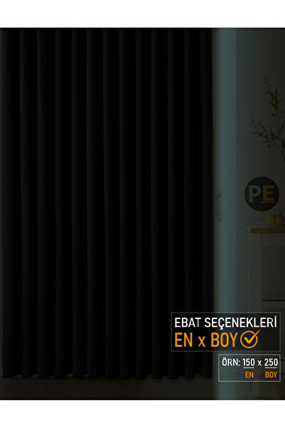 Perdexpress Κουρτίνα σκίασης Dark Series Blackout, ανθεκτική στο φως, χωρίς πλισέ, με σκίαση