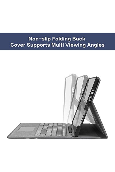 erorex جراب SYOSI Slim Shell Cover للكمبيوتر اللوحي، جراب متوافق مع Surface Pro 7 Plus/Pro 7/Pro 6/Pro 5/Pro