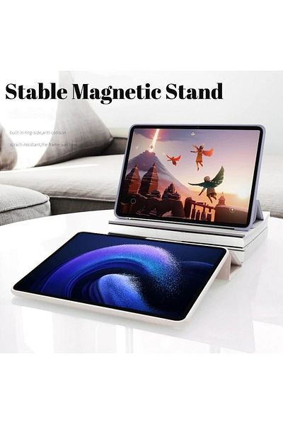 erorex جراب سيليكون NESLIN متوافق مع جهاز Xiaomi Pad 6/6 Pro مقاس 11 بوصة، تم إصداره عام 2023، جهاز لوحي رفيع ثلاثي الطي