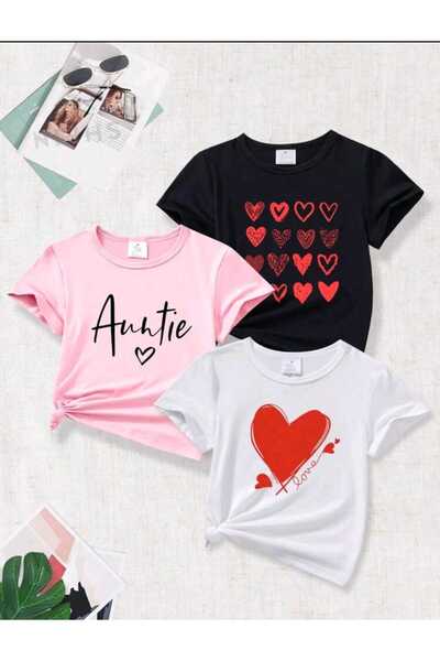 FAVORİST Παιδικά T-Shirt Πακέτα 3 Τεμαχίων