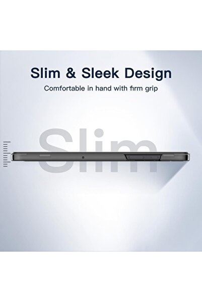 Fibaks Samsung Galaxy Tab A9 Plus Sm-X210 Strong Magnetic Smart Cover Anti-Tipping Stand Sleep Mode Case