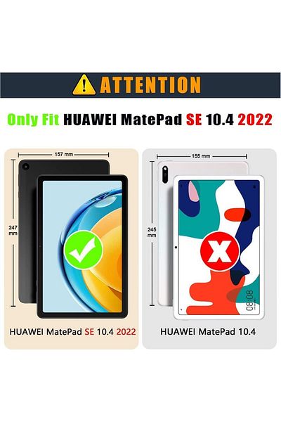 erorex حافظة XIEHUZA لجهاز Huawei MatePad SE 10.4 بوصة 2023، حافظة جلدية PU قابلة للطي مع حامل رفيع وخفيف الوزن
