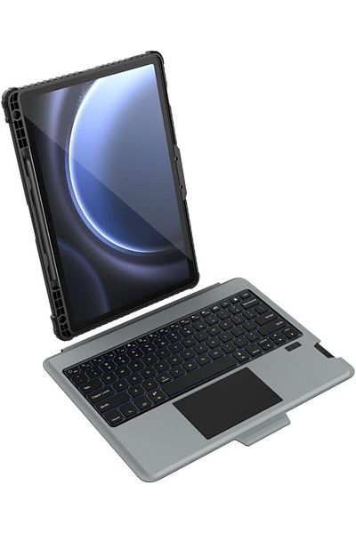erorex Nillkin Bumper Combo Keyboard Backlit Version Case Designed For Samsung Galaxy Tab S9 FE Plus, Pen