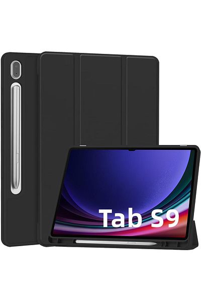erorex غطاء T Tersely Flip Case Cover for Samsung Galaxy Tab S9 2023 (11 Inch)، غطاء ذكي مع حامل وغطاء صلب