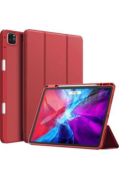 erorex حافظة JETech لجهاز iPad Pro مقاس 12.9 بوصة (طراز 2020/2018، الجيل الرابع/الثالث) مع حامل قلم ودعم