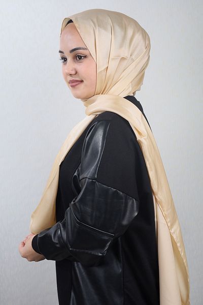 QUM İPEK Κρυστάλλινο σάλι Qum Silk Solid Color - Pattern-01 - Color-16