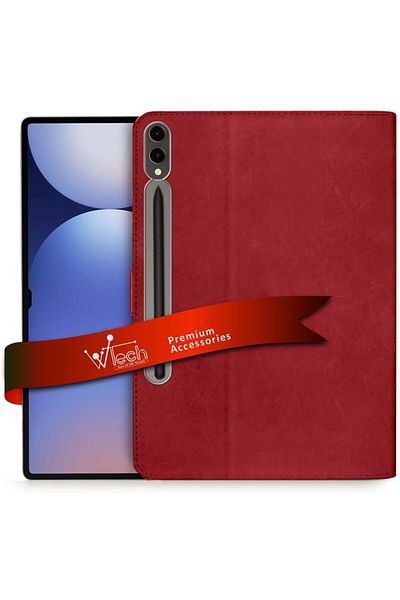 erorex غطاء حماية WTECH Samsung Galaxy Tab S10+ / S10 Plus 5G 2024 (12.4 بوصة) X820 X826B من الجلد الصناعي بإغلاق مغناطيسي