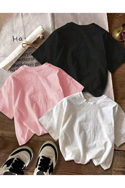 FAVORİST Children's T-Shirts 3 Packets