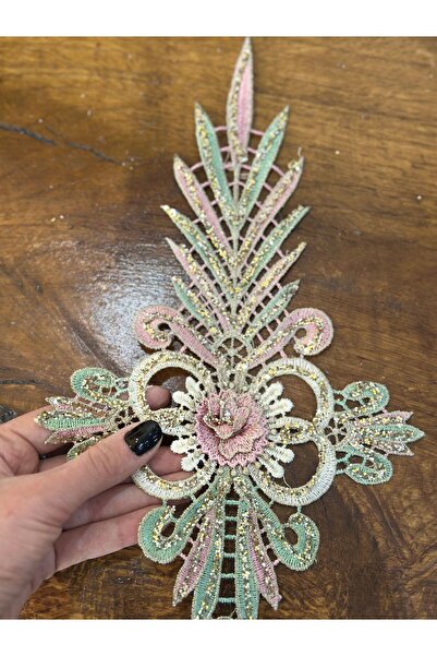 Gönülden Tasarım SREBRNI VEZ, RELJEFNI CVETNI APLIKACIJA, AKSESUAR ZA ŠIVANJE...