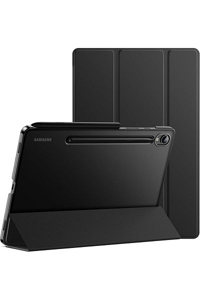 erorex حافظة JETech لجهاز Samsung Galaxy Tab S10 Ultra/Tab S9 Ultra مقاس 14.6 بوصة، مع حامل ثلاثي الطي وظهر شفاف