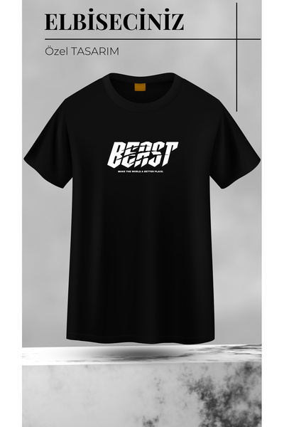 VİZYON İKRA Μπλουζάκι/Τι-σερτ Unisex με εμπρόσθια στάμπα Mr Beast, ειδικού σχ...