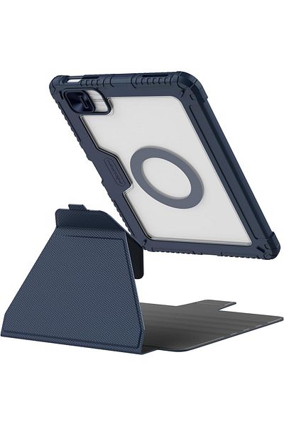 erorex جراب Nillkin Bumper SnapSafe PU Leather مصمم لجهاز Apple iPad 10/10.9 2022، قلم
