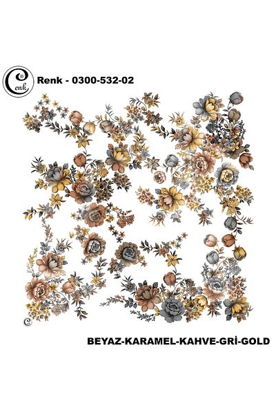Cenk Γράψιμο με μοτίβο κέντημα - 0300-532 - Χρώμα-02