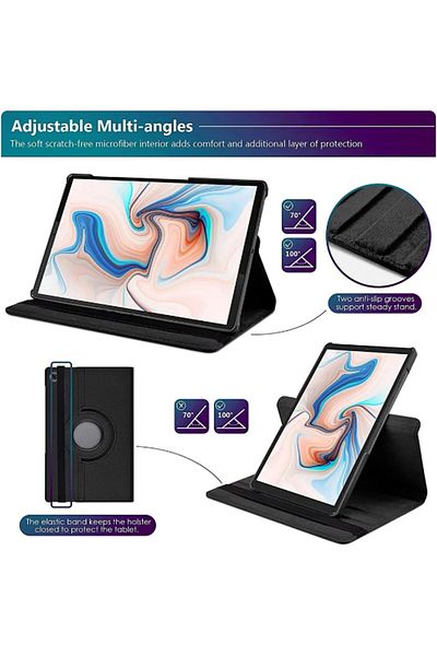 erorex جراب QIXUZENI SCAUA متوافق مع Samsung Galaxy Tab A9 Plus، جراب نحيف متعدد الزوايا يدور بزاوية 360 درجة