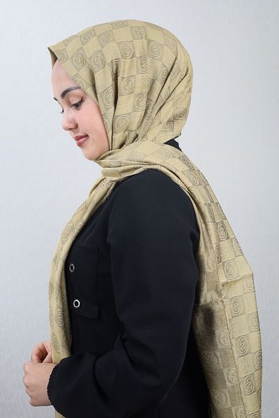 SAPPHIRE Patterned Checkers Shawl - Pattern-01 - Color-08