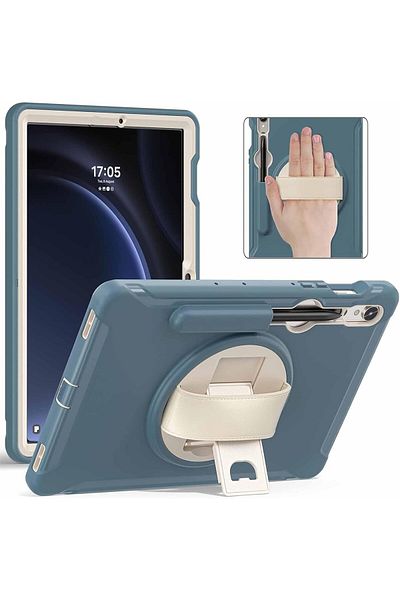 erorex Tazweeq Case for Galaxy Tab S9 FE 5G/ S9 with Stylus Holder 11-inch Shockproof Case for Samsung Tab