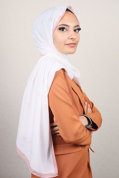 Modakaşmir Fashion Cashmere Pink Series Medina Silk Shawl - Color-01