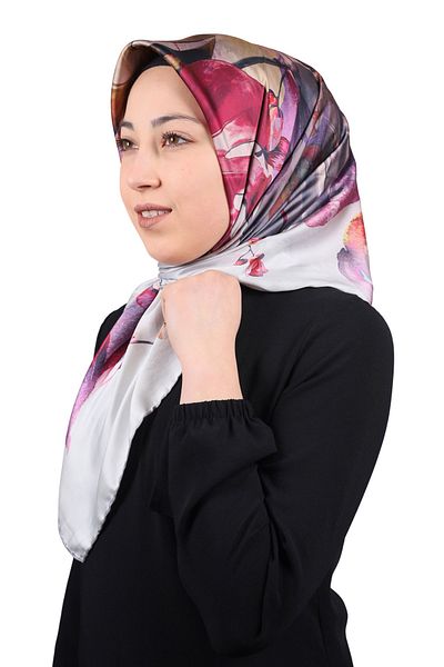 PİRAMİT Φουλάρι από ρεγιόν με σχέδιο Pyramid Luxer - Pattern-23 - Color-04