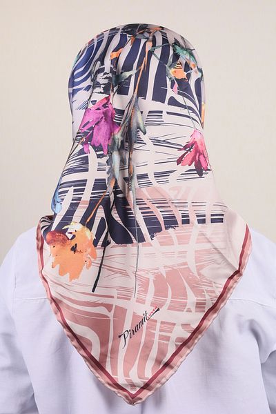 PİRAMİT Pyramid Luxer Patterned Rayon Scarf - Pattern-02 - Color-12