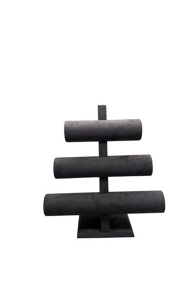 MeGass Dekor Sardinia Fabric Smoked Color Three Stage Watch - Bracelet Display Stand