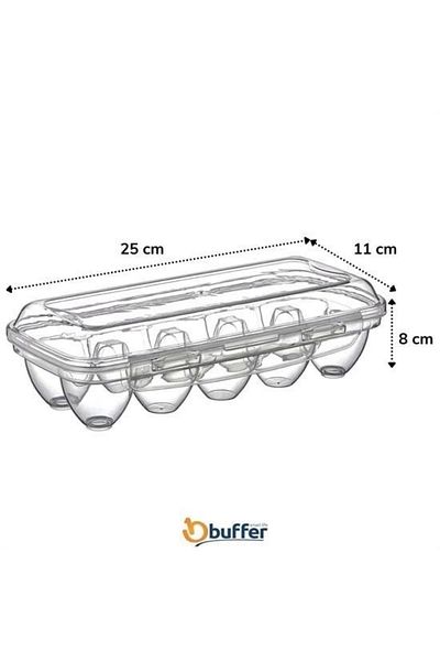 deposite Buffer® 10 Compartments Egg Cup Storage Box with Lockable Lid Yu110