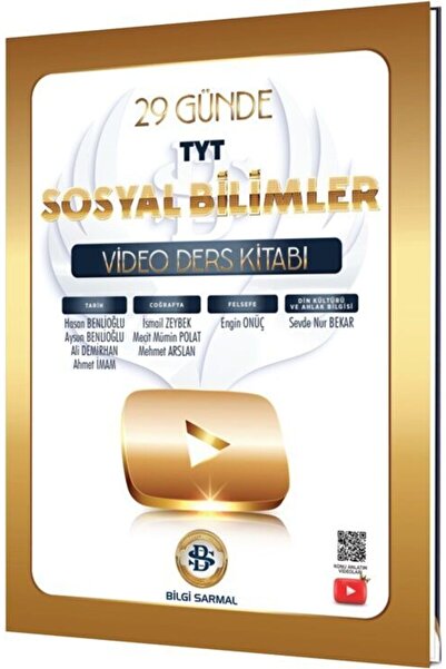 Bi bigelio Bilgi Sarmal TYT Sosyal Bilimler 29 Günde Video Ders Kitabı