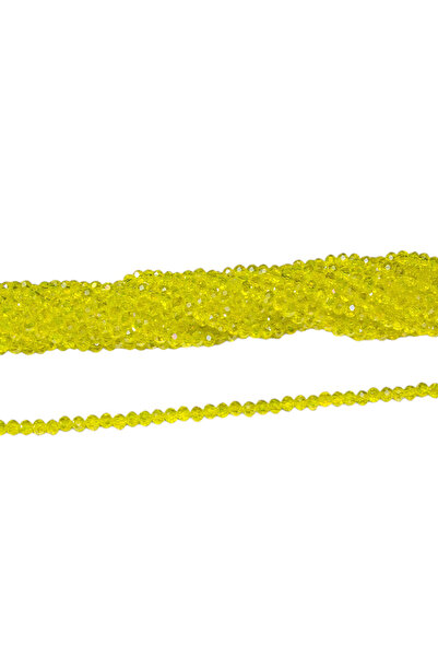 Serhat Aksesuar ve El İşçilik خرز زجاجي كريستالي ليموني 6 ملم 1 خيط - (80-85 ...