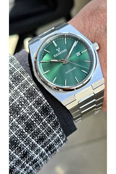 Raymond Rym-280270 Raymond Men's Wristwatch - Stainless Steel and Sapphire Glass - 2 Years Warranty