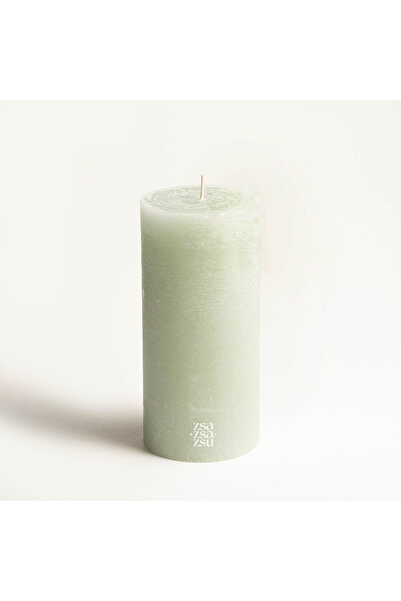 Zsa Zsa Zsu Deurne Parafın Mum 9x9x19 Cm Aqua