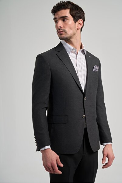 İmza Plain Cloth Leg Mono Collar Full Lining Flexible 6 Drop Slim Fit Jacket 1002245903