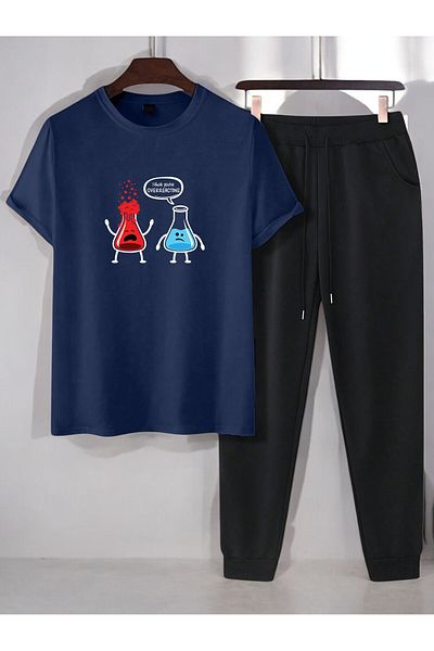 uyguntarz Unisex-Trainingsanzug-Set mit Aufdruck „I Think You're Overreacting“.