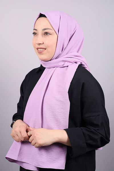 PİRAMİT Pyramid Solid Color Cotton Shawl - Pattern-01 - Color-23