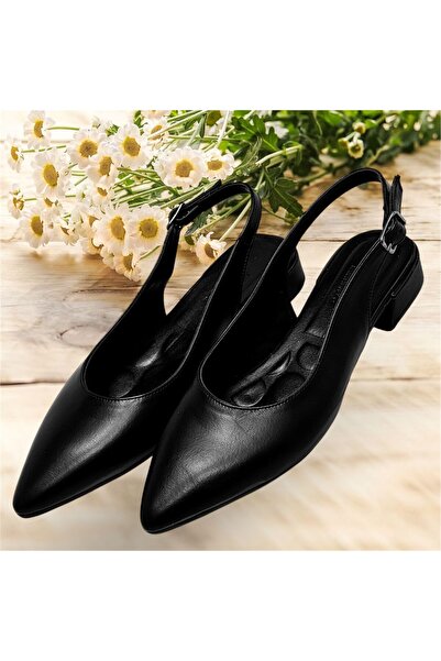 KAFKASLAR AYAKKABI حذاء بايتس موديل بسيط بكعب صغير مفتوح من الخلف من KAFKASLAR