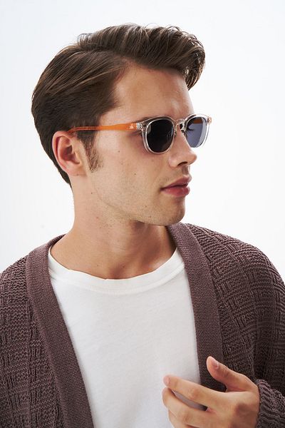 EYE OF HORUS Eoh1063 C196 Transparent Orange Unisex Sunglasses