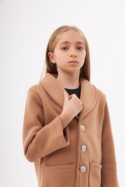 Hilal Akıncı Kids Унисекс яке с 3 нишки и повдигнати крачоли